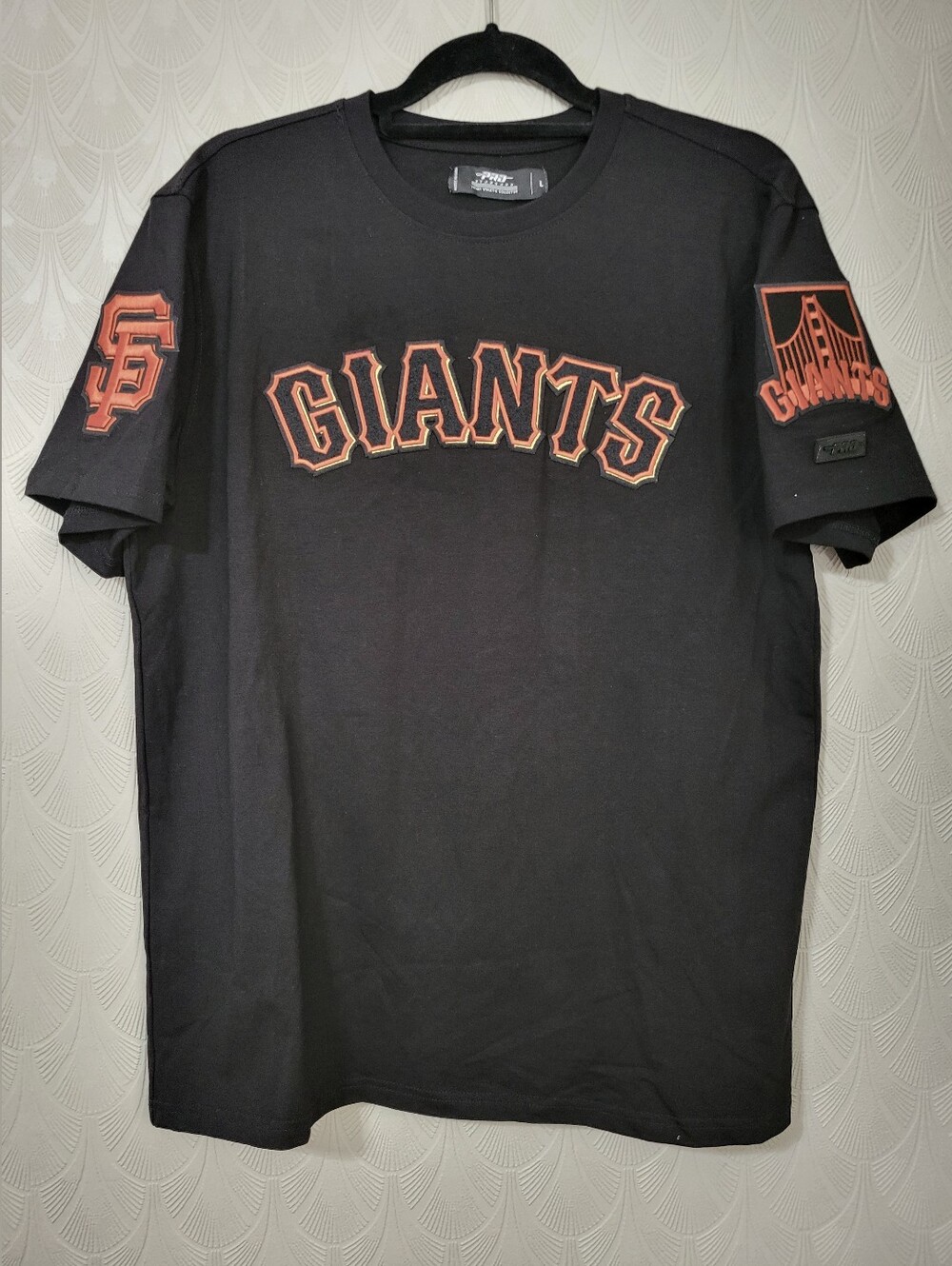 Pro Standard San Francisco Giants T-Shirt Men's Large Black Orange MLB Graphic